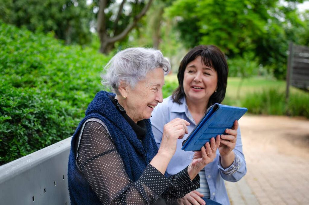 Caregiver photo from Adobe Stock