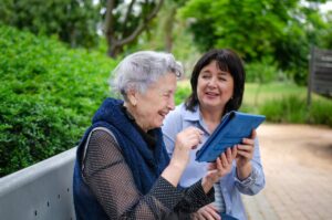 Caregiver photo from Adobe Stock